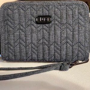 Lug Brand Rodeo Compact RFID Wallet - Heather Grey